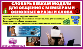 Словарь вебкам модели для общения с мемберами-иностранцами - основные фразы и слова