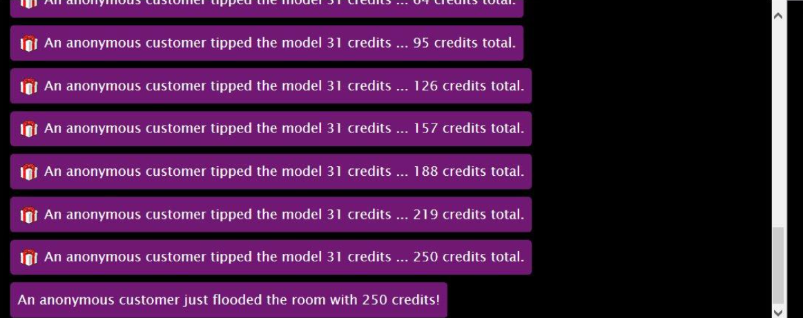 токены для модели в flirt4free