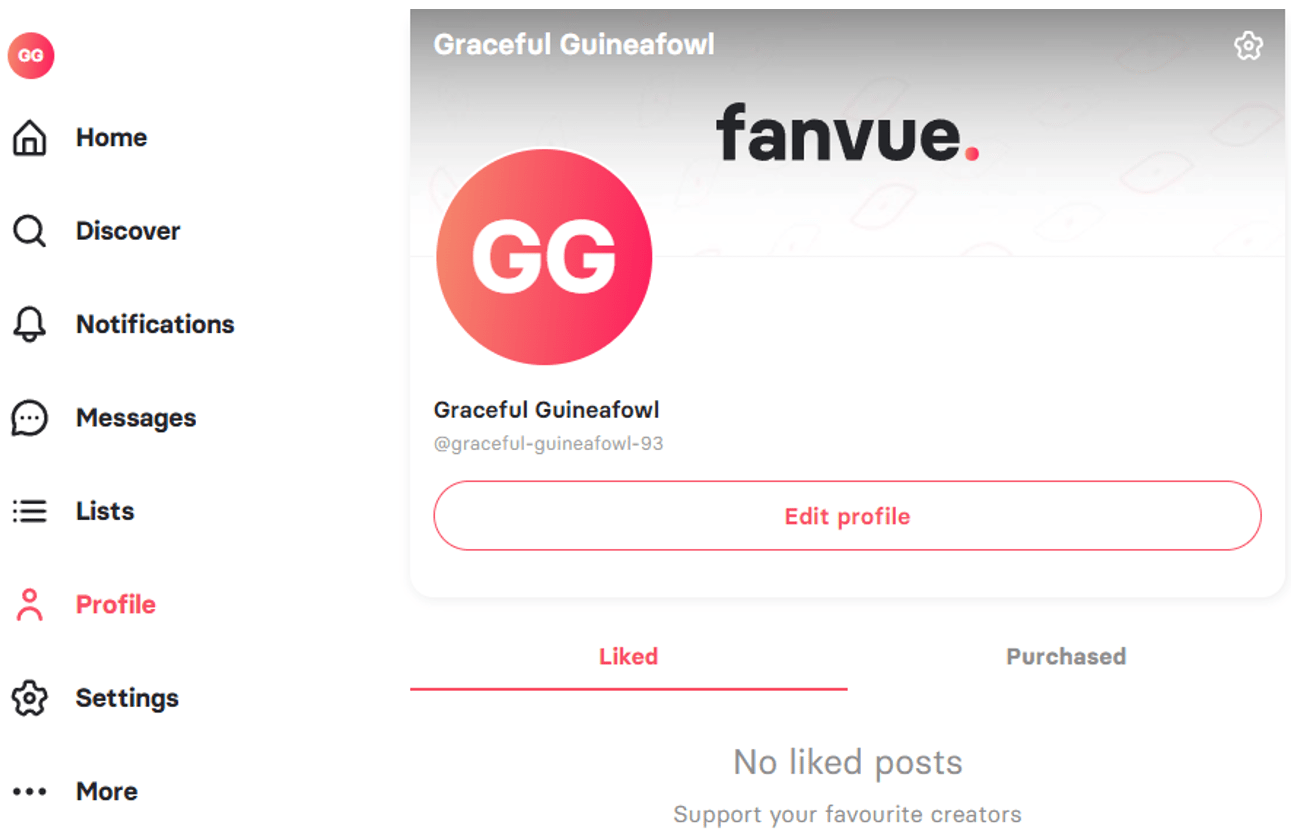 Profile Fanvue