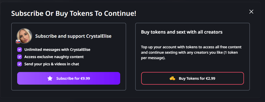 Обзор Flirtback - платные подписки, чаевые, заработок на взрослом общении