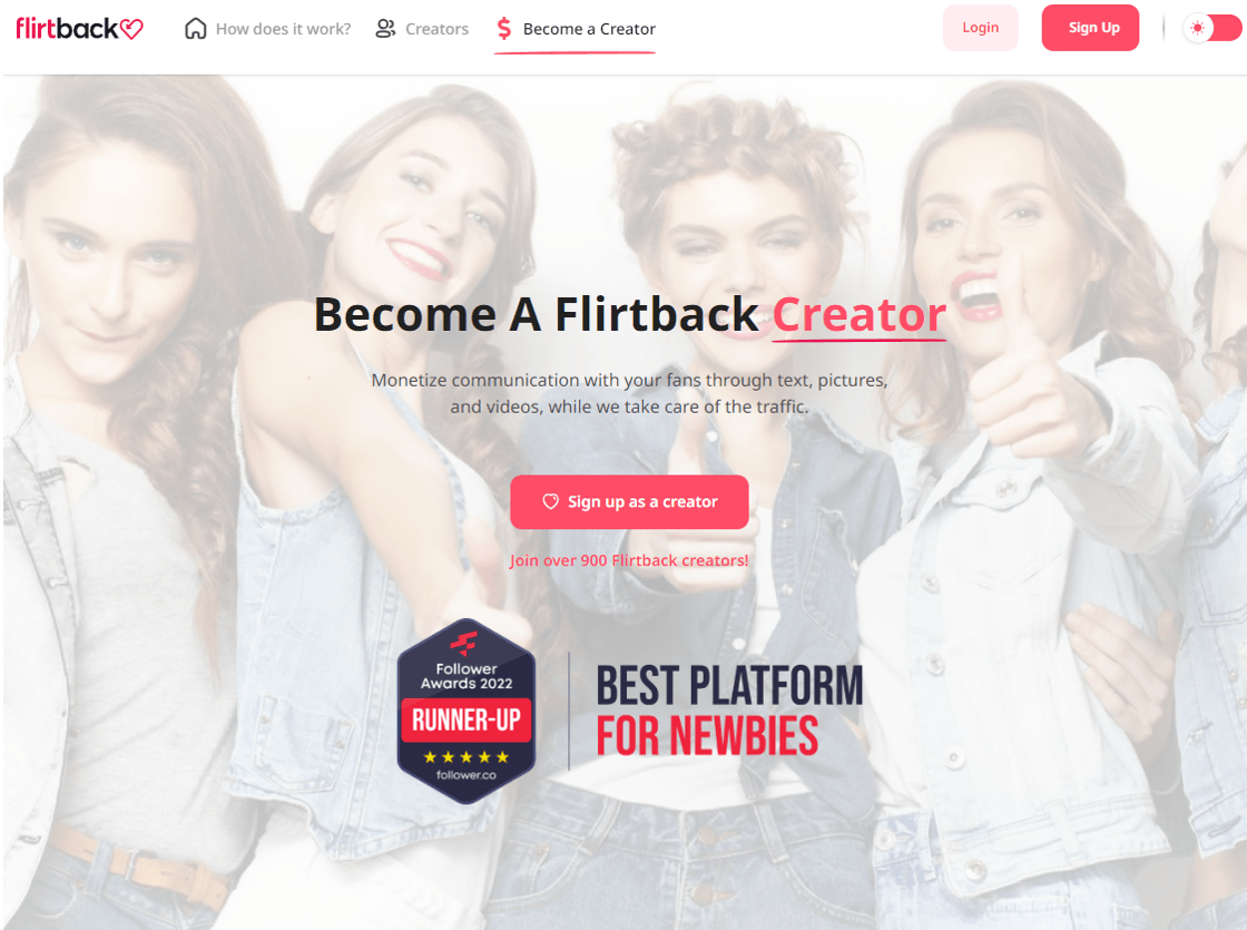 регистрация в Flirtback