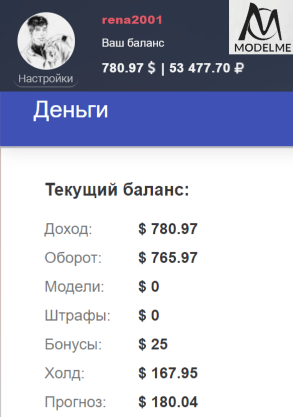Modelme заработок в студии