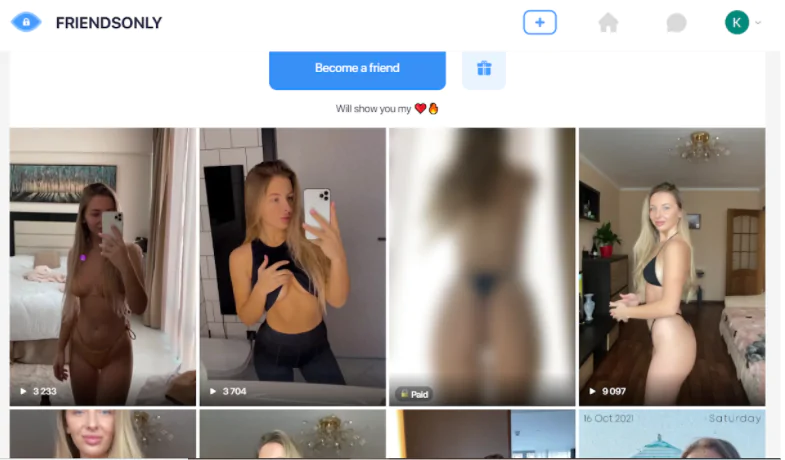 FriendsOnly - аналог Onlyfans и TikTok?