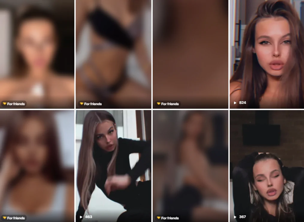 FriendsOnly девушки с откровенным контентом