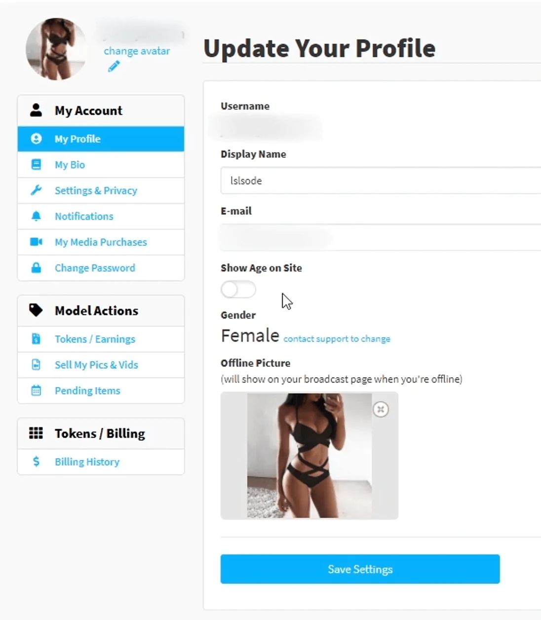 My Profile CamSoda