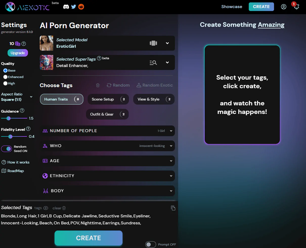 порно генератор Aiexotic