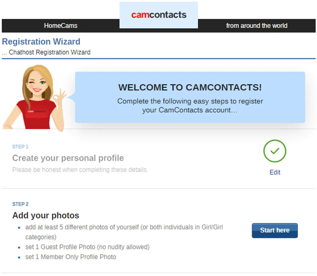 Обзор сайта Camcontacts - как зарабатывать и какие отзывы моделей