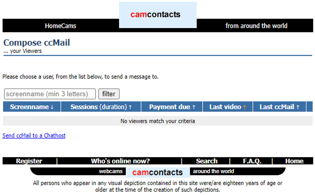 Обзор сайта Camcontacts - как зарабатывать и какие отзывы моделей